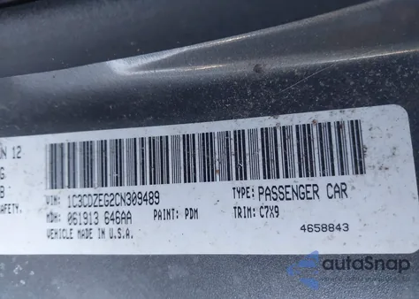 2012 Dodge Avenger Sxt Plus from USA, damaged, VIN 1C3CDZEG2CN309489